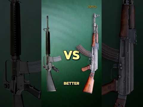 AK-47 vs. M16: Which is Better? #shorts