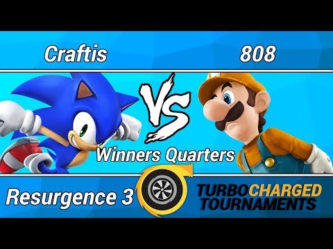 Resurgence 3 Wii U Singles (Winners Quarters) - Craftis (Sonic) vs. 808 (Luigi)