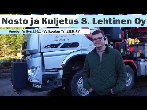 Nosto ja Kuljetus S. Lehtinen Oy - Valkealan yrittäjät ry:n Vuoden 2021 Yritys