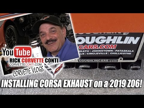 INSTALLING CORSA EXHAUST ON 2019 Z06  - CORVETTECONTI COM Video