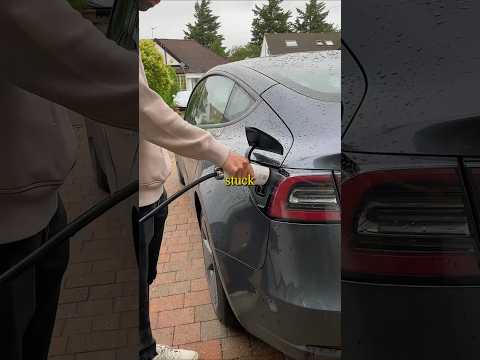 Why the Charger Stuck in Tesla Car