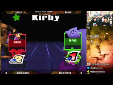 Nebulous Prime PM Arcadian Losers Semis - RiBB | Airex (Diddy Kong) vs Little Turtle (Kirby)