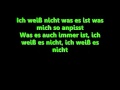 Selina - Ich weiß nicht was es ist with Lyrics 
