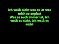 Selina - Ich weiß nicht was es ist with Lyrics 