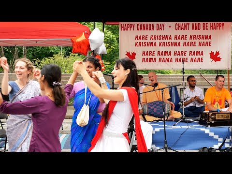 Maha Harinama on Canada Day - 2022. Part 5. Kirtan by HG Laxminath Prabhu