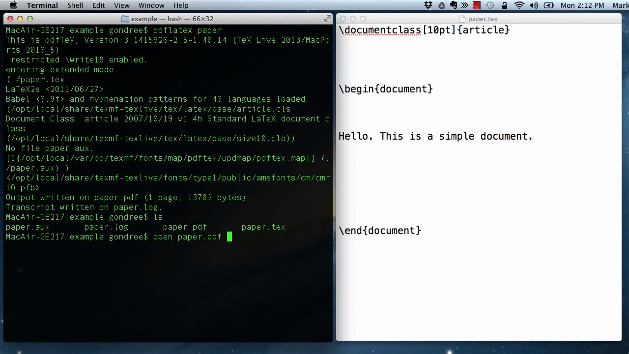 GWC LaTeX Tutorial: Basic Latex Functionality