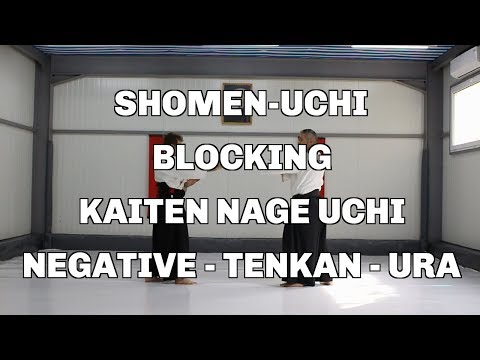 Shomen-Uchi, Blocking, Kaiten Nage Uchi, Negative - Tenkan - Ura / Aikido techniques