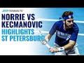Cameron Norrie vs Miomir Kecmanovic | St Petersburg 2020 Highlights