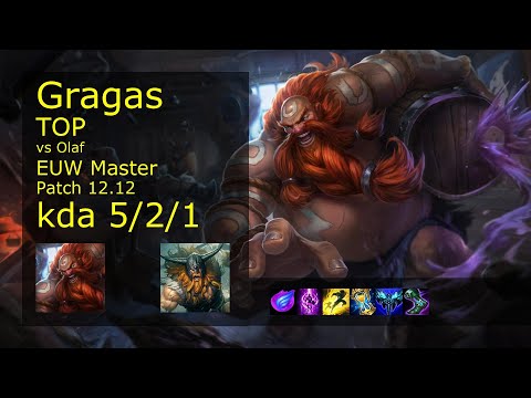 Rank 5 EUW Gragas Top: Gragas vs Olaf