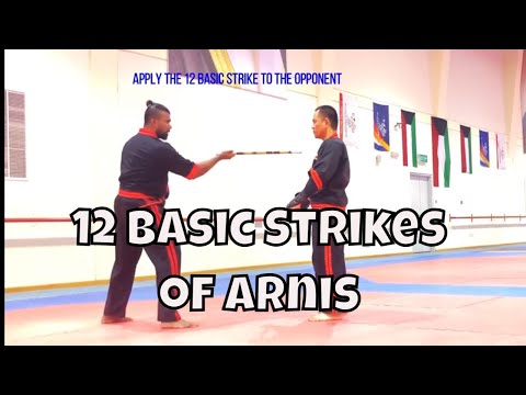 12 strikes of Modern Arnis with application