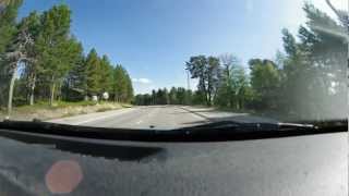 preview picture of video 'Majatalolta itään - Driving through Enontekiö, from Hotel Hetan Majatalo to east of the village'