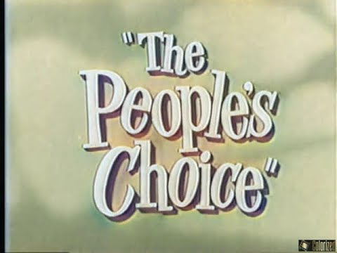 The Peoples Choice s2e2 The Mayor Proposes, Colorized, Jackie Cooper, Television Series, Sitcom