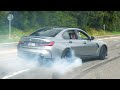 Crazy Loud BMW M3 G80 At The Nürburgring BURNOUTS AND POWERSLIDES