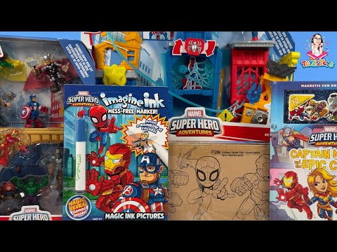 Marvel Super Hero Adventures Collection Unboxing Review | Spider-Man Web Quarters