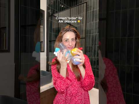 Correct Order To Apply Morning Skincare | Dr Ree #skincare #skincareroutine #morningroutine