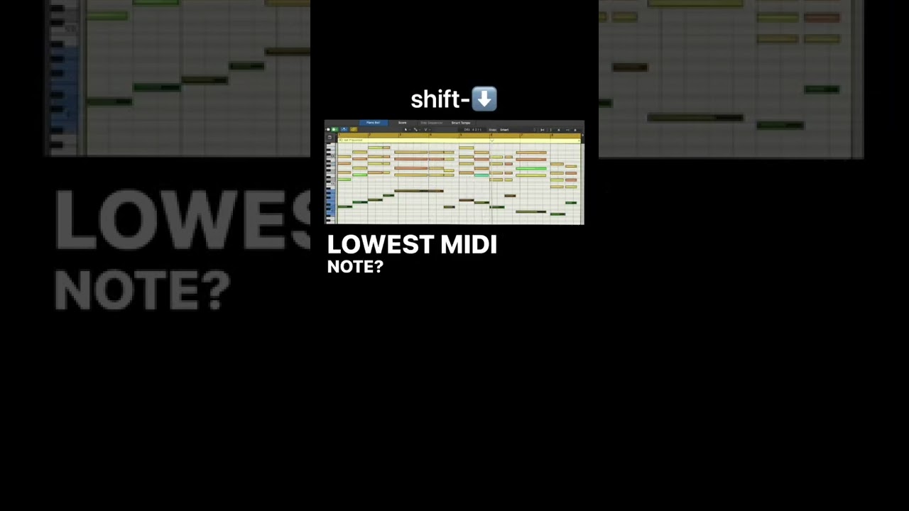 Video thumbnail: By the way, did you know that logic has a key command to select the highest or lowest MIDI note?