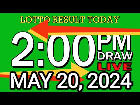 LIVE 2PM LOTTO RESULT TODAY MAY 20, 2024 #2D3DLotto #2pmlottoresultmay20,2024 #swer3result