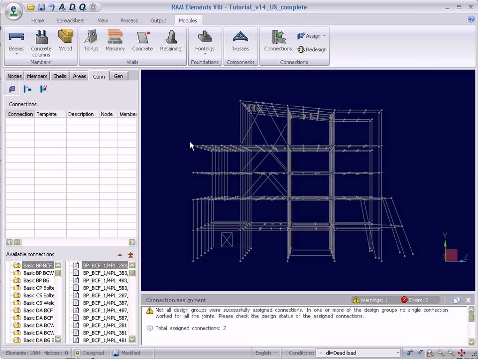 Integration Between RAM Connection and RAM Elements