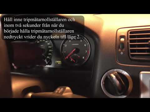 Clear service remind message Volvo V50 (English subtitles)
