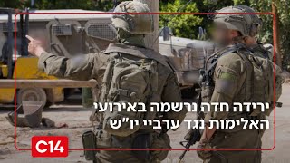 למרות הקמפיין נגדם: נרשמת ירידה חדה באירועי האלימות נגד ערביי יו"ש | החדשות (חדשות ערוץ 14) - התמונה מוצגת ישירות מתוך אתר האינטרנט יוטיוב. זכויות היוצרים בתמונה שייכות ליוצרה. קישור קרדיט למקור התוכן נמצא בתוך דף הסרטון