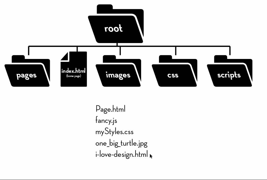 {Web-D 01} File and folder structure