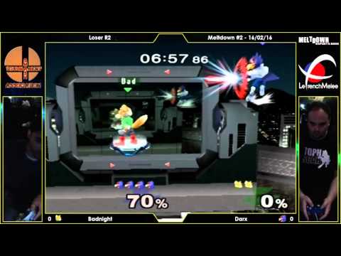 Meltdown #2 - Loser R2 - Darx (Falco) vs. Badnight (Fox)