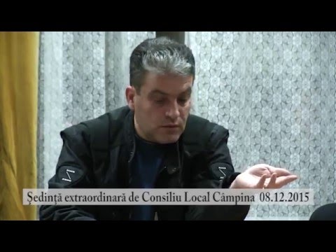 Sedinta extraordinara Consiliul Local Campina din 8 dec. 2015 – partea a II-a