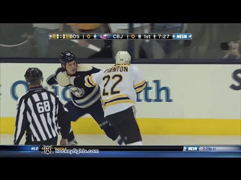Shawn Thornton vs Jared Boll Oct 12, 2013