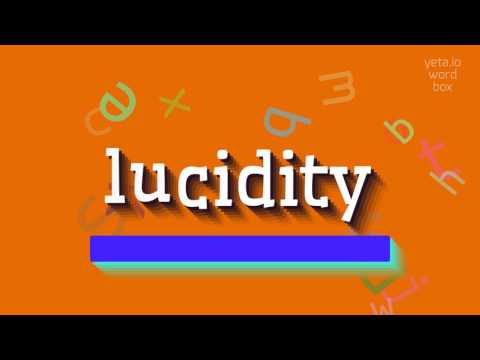How to say "lucidity"! (High Quality Voices)