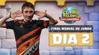 FINAL MENSAL DA QUALIFICATÓRIA DE JUNHO - DIA 2 | MUNDIAL DE CLASH OF CLANS 2026 #clashworlds ​
