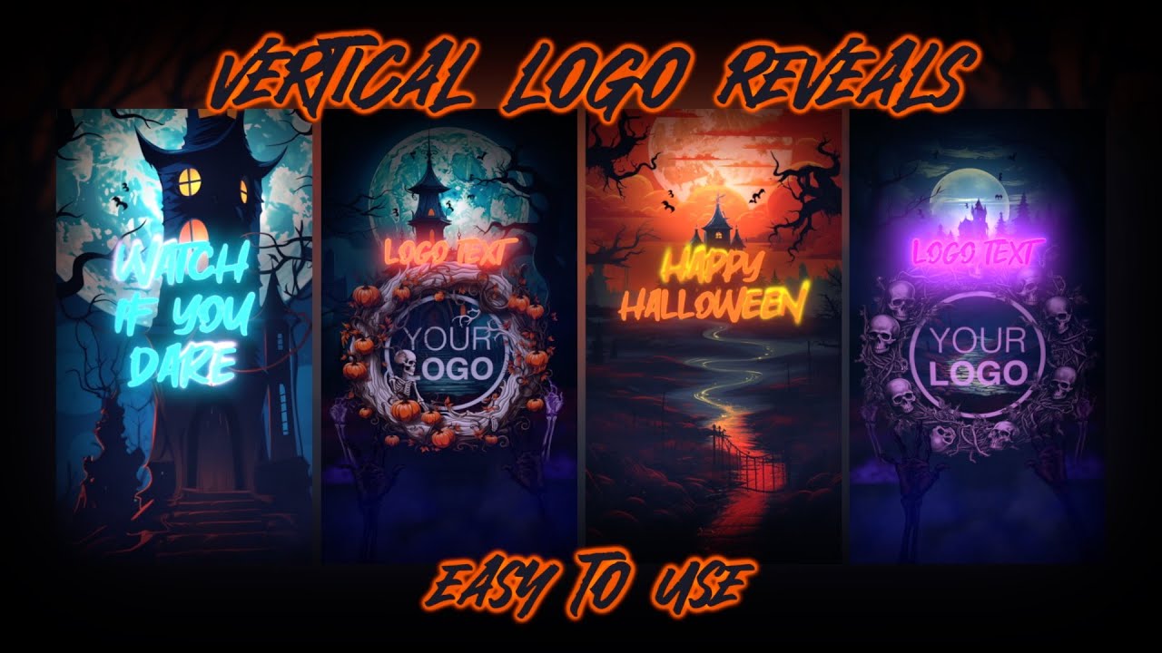 🎃 Spooky 2D Vector Halloween Logo Reveal Template | Final Cut Pro | Customize Your Spooky Text | 🎃