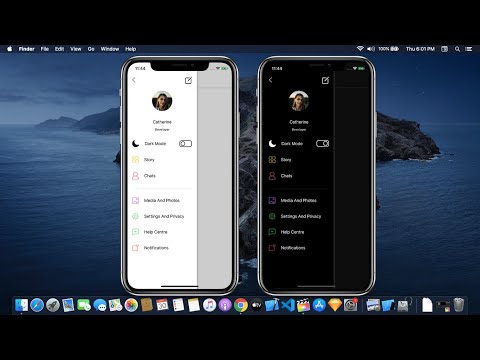 SwiftUI: Hamburger Menu With Dark Mode Toggle Switch - Slide Menu Using SwiftUI - SwiftUI Tutorials