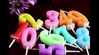 number birthday candle