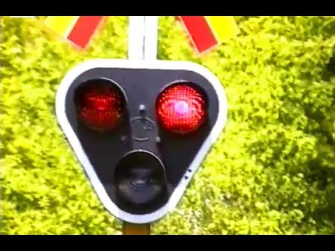 Part 4 STEGERYD Railway Crossing in Sweden (Ronneby - Karlskrona) (1998)