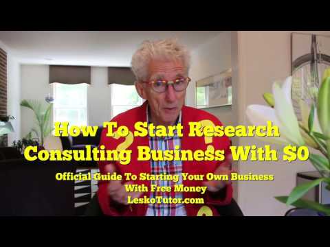 Start A Research Consulting Business With $0