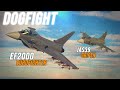 EF2000 Eurofighter Typhoon Vs Jas39 Gripen Dogfight | Digital Combat Simulator | DCS |