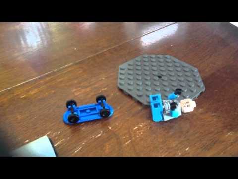 Alien teenager crashes on a skateboard