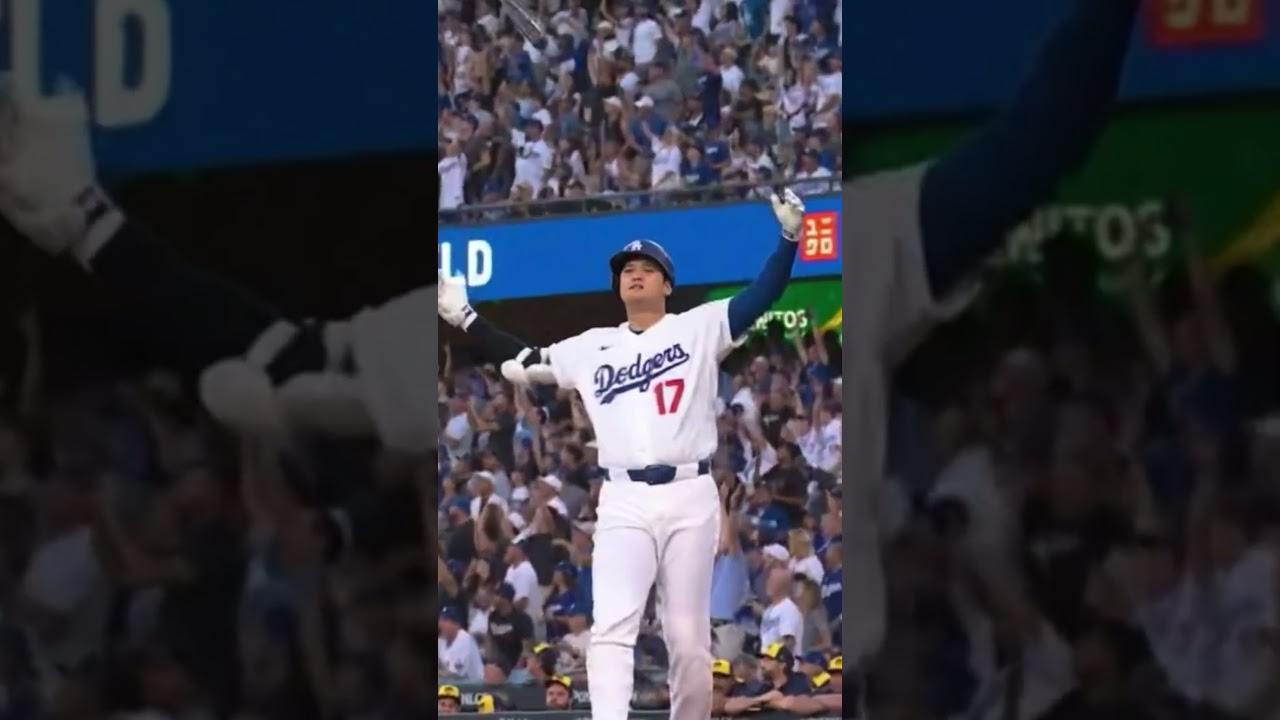 Ohtani destroys Dustin May's pitch! #Dodgers #MLBHighlights #Baseball