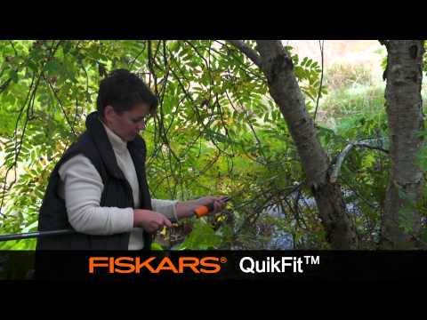 Fiskars QuikFit Tiesus pjūklelis video
