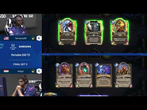 WCG 2019 GF | Hearthstone Final Highlights | TerrenceM vs exigo