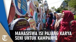 Mahasiswa ISI Solo Pajang Karya Seni untuk Kampanyekan Pemilu Damai
