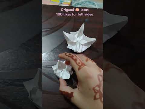origami lotus #flowers #origami