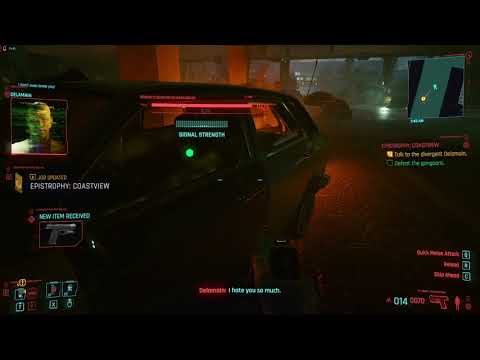 Cyberpunk 2077 [Bug] Killing the NPC while he is in the car doesn't cancel his alive stance