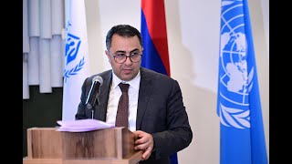 ՀՀ արտաքին գործերի նախարարի տեղակալ Վահե Գևորգյանի ելույթը Փախստականների կարիքների արձագանքման ծրագրի մեկնարկին