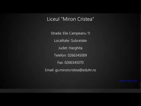 Liceul "Miron Cristea" Subcetate