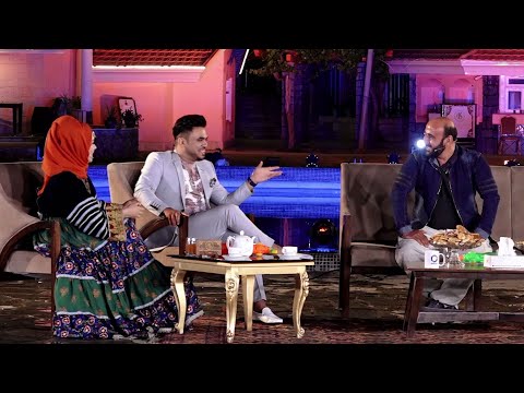 Fawad Gulbarg, Habib Nazem and Nazira acting a move scene / تمثیل نقش از فواد گلبرگ با حبیب و نذیره
