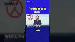 단일화 말 할 때 아니다 채널A #shorts #DLAB #ashorts