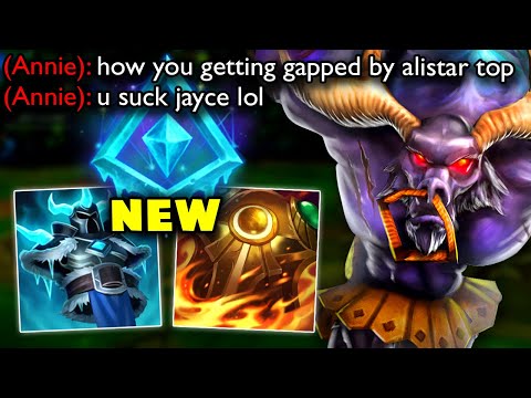 I embarassed Jayce with Alistar Top and shoot Frozen Rays and become a Super Cow