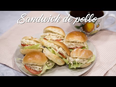 SANGUCHES (SANDWICH) DE POLLO AL INSTANTE - COMIDA PERUANA | RECETA DE ACOMER.PE