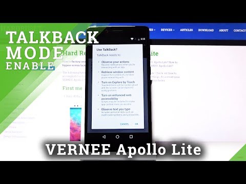 TALKBACK in Vernee Apollo Lite – How to Activate Voice Assistant